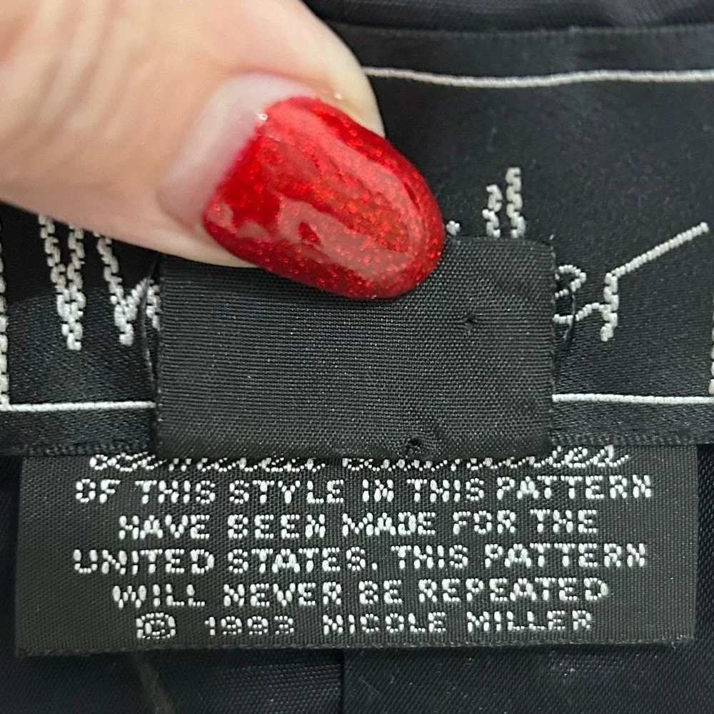 Nicole Miller‎ Mens 100% Silk Sports Print Vest Size M